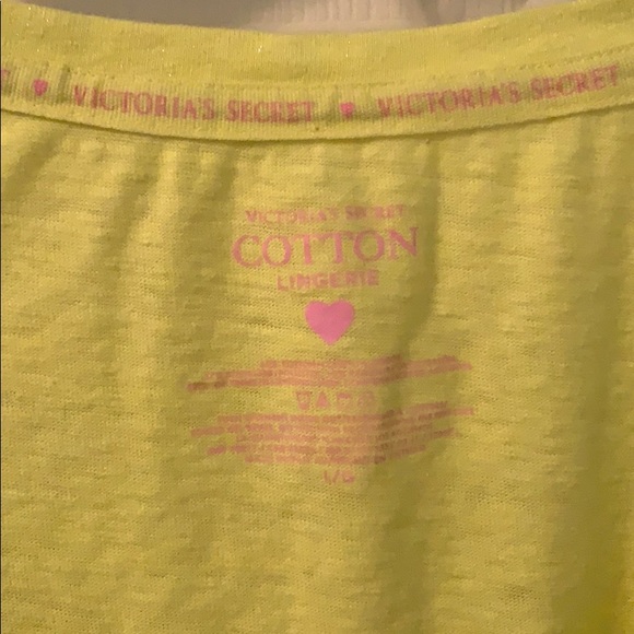 Victoria’s Secret Neon Yellow T-Shirt - Picture 2 of 4